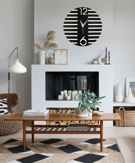 Wooden Silent Non-Ticking Wall Clock for Home Stylish Latest Designer Wall Clock for Home Living Room Bedroom Office Hall