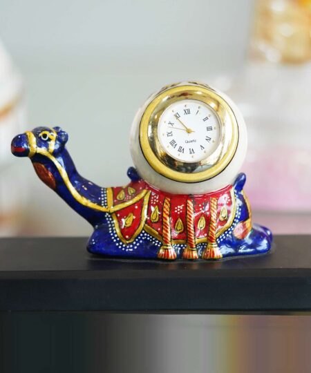 Marble camel clock