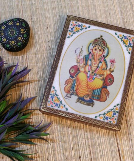 Handcrafted Wood & Marble Gemstone Box | Luxury Multipurpose Organizer